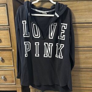 Victoria's Secret PINK Black and White Hoodie